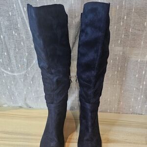 Elegant Black Knee-High Women's Boots